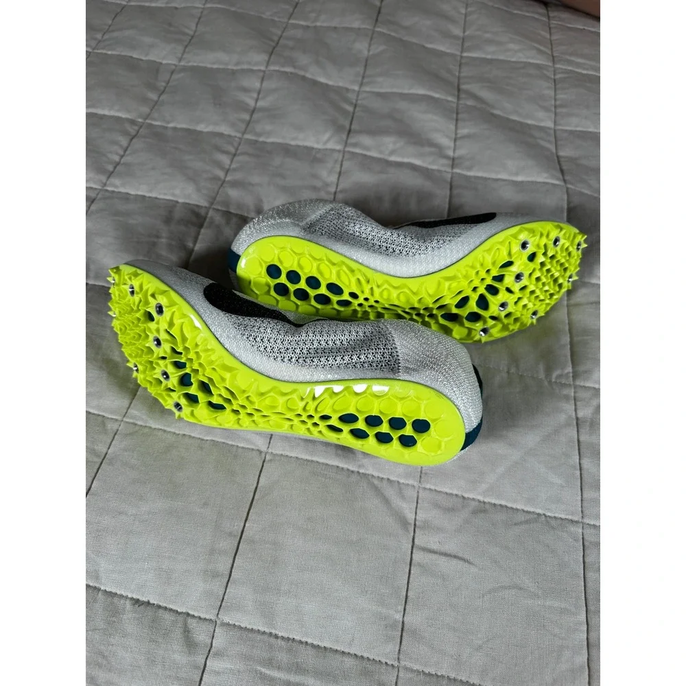Nike Air Zoom Maxfly 2 Track Spikes Mens 8.5 White Black FZ9662-100 Excellent - Picture 7 of 7
